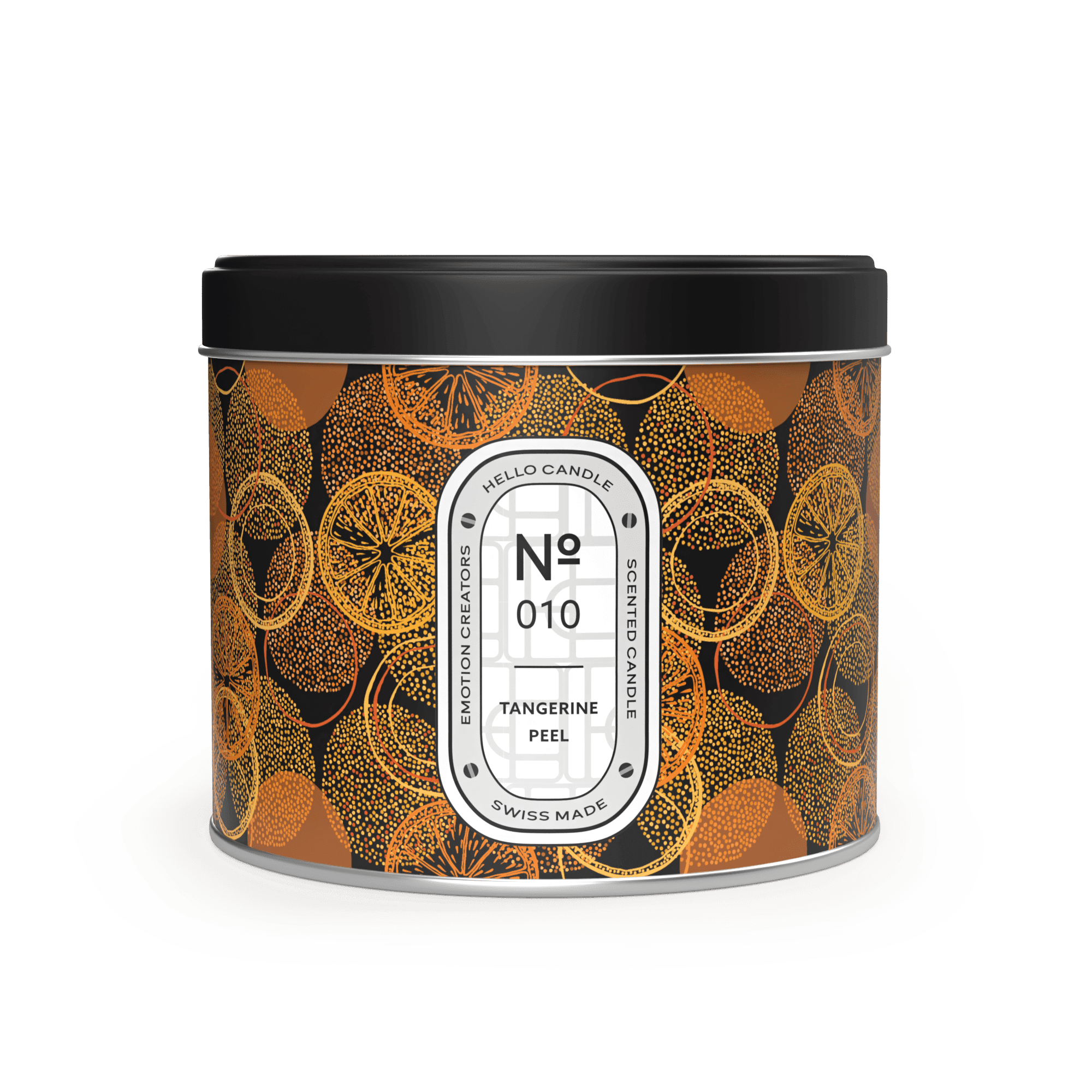 Tangerine scented candle N°010.