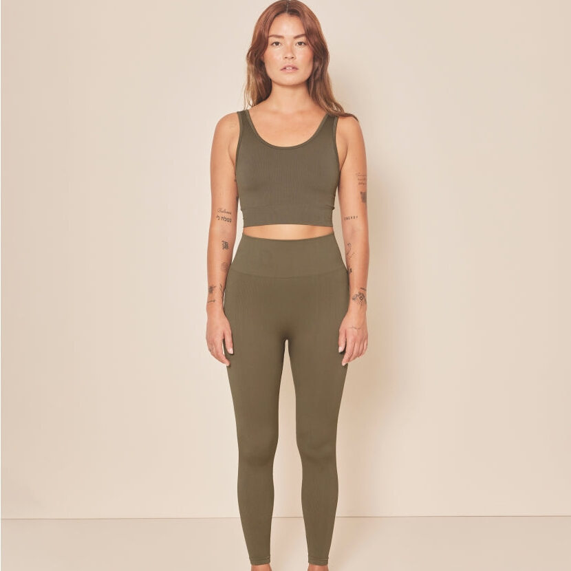 Green women's sportswear