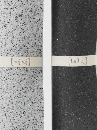 Light grey and dark grey hejhej recycled yoga mats