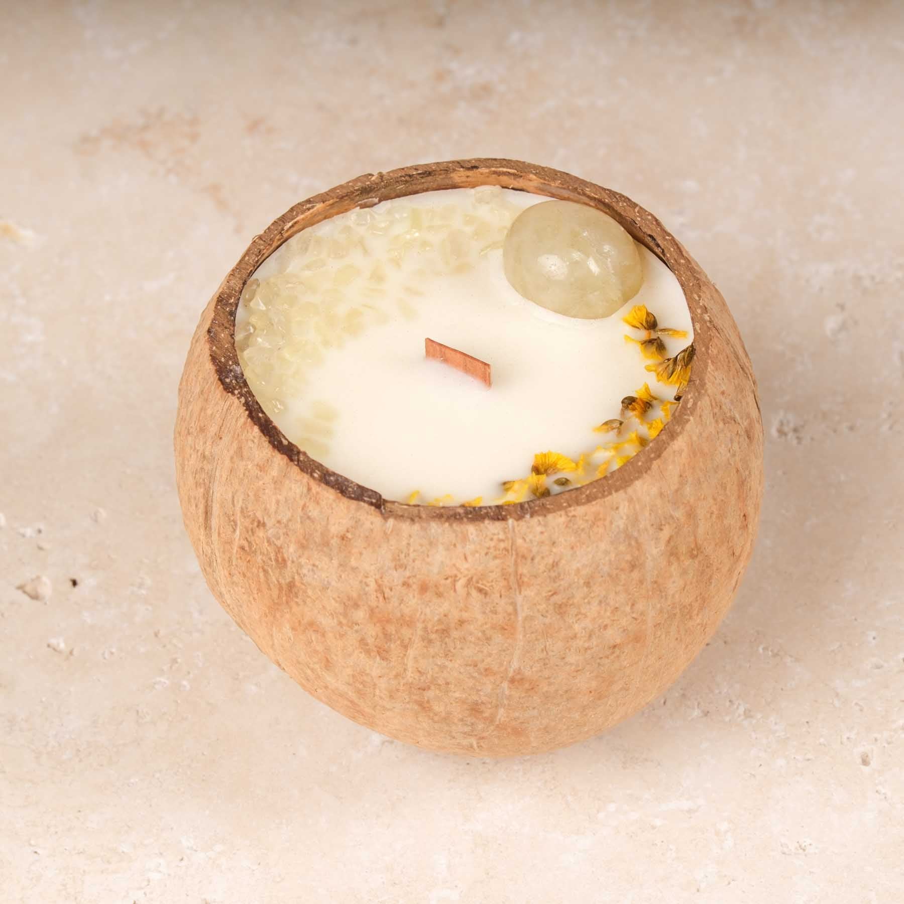 Scented Candle | Coconut and Gemstones