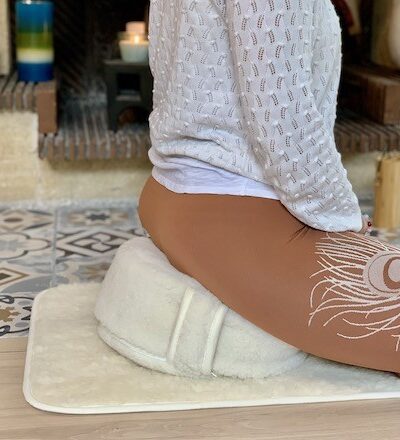 Round Meditation Cushion | Merino Wool