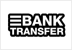 Bank transfer icon with bold text