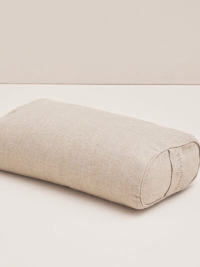 Small Rectangular Hemp Yoga Bolster | Natural